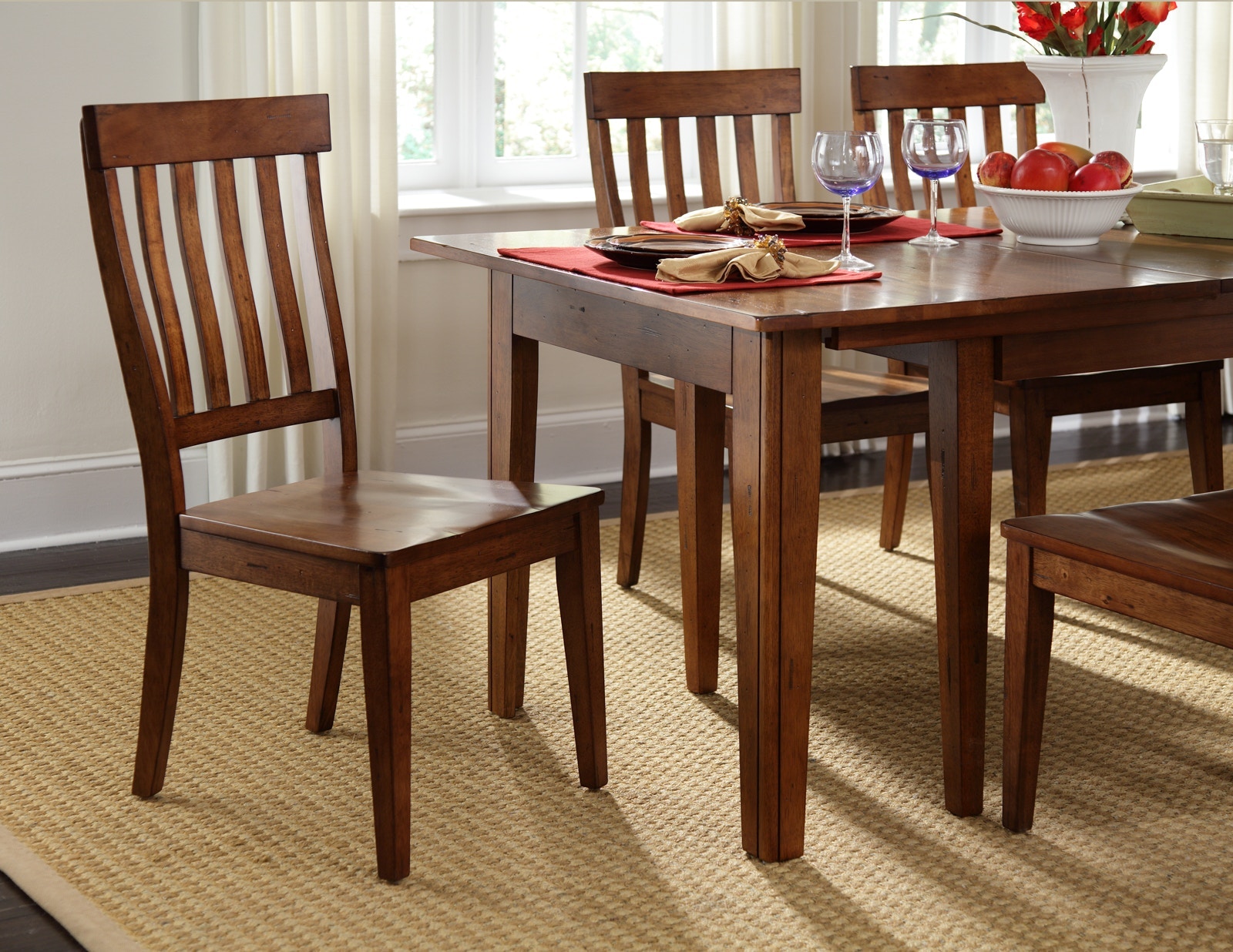 A America Dining Room Toluca Ra Slatback Side Chair is available